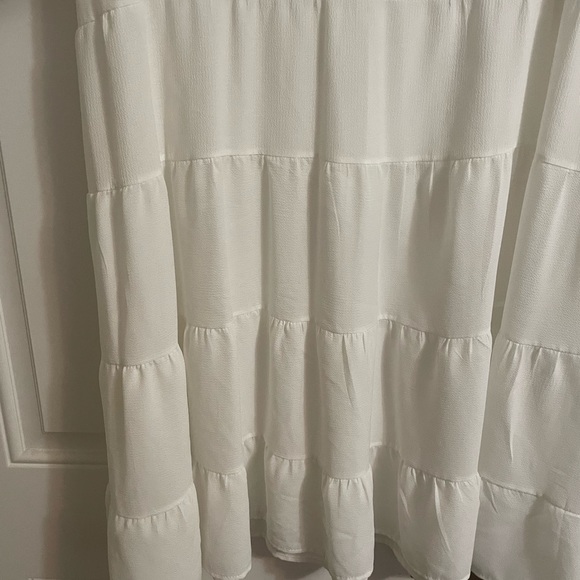 White Ruffle Dress - Picture 3 of 3